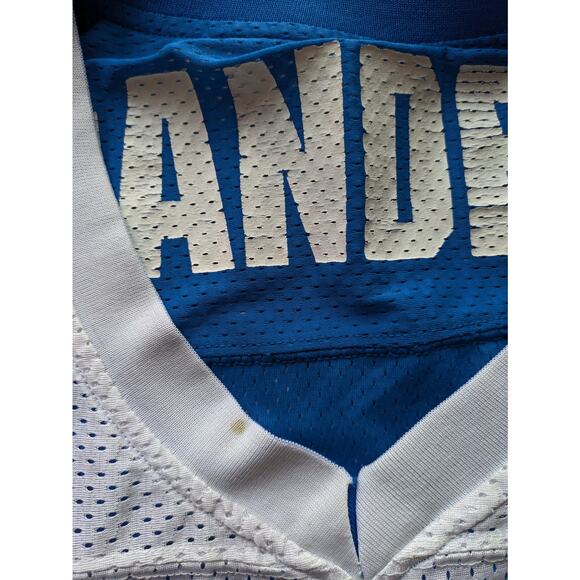 Barry SANDERS 90s Detroit Lions STARTER Reversible jersey XL blue white NFL vtg - Picture 7 of 16